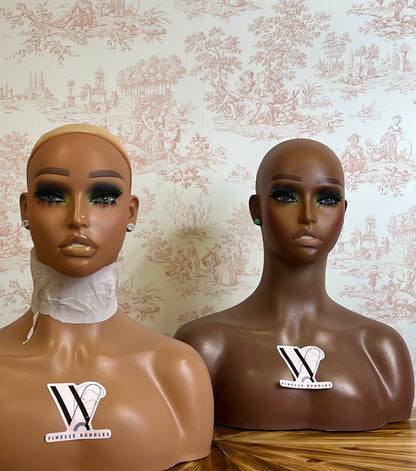 Luxury Handmade Head & Shoulder Mannequin Display