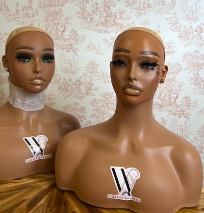 Luxury Handmade Head & Shoulder Mannequin Display